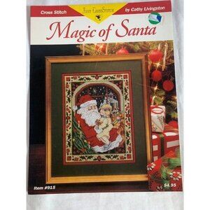 Just Cross Stitch Magic of Santa Counted Cross Stitch Book Holiday Pattern Cathy